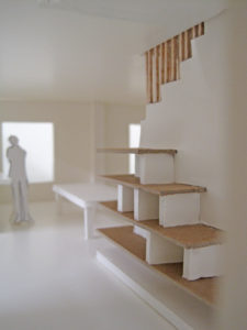 Stair model seen from position C